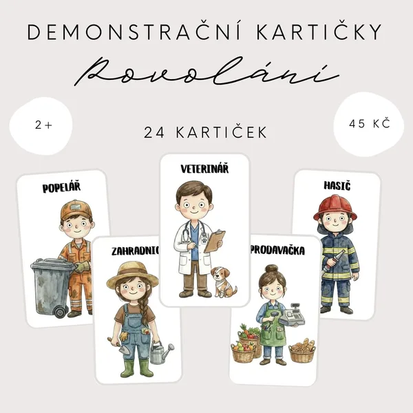 Demonstrační kartičky - povolání 1