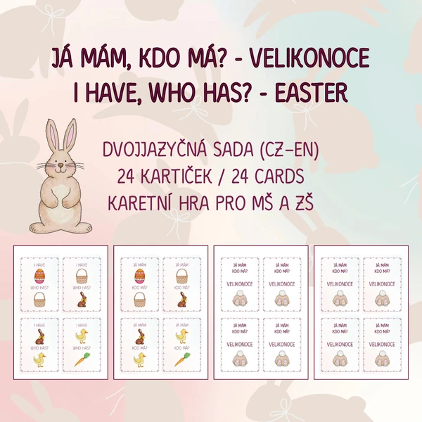 Já mám, kdo má? - Velikonoce, jaro (24 kartiček) 1
