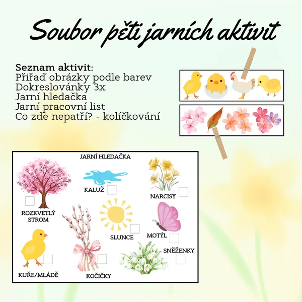 Soubor pěti jarních aktivit 1