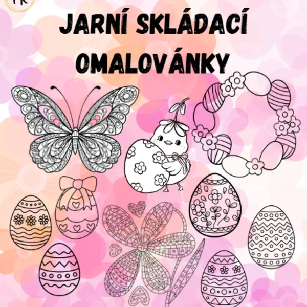 Jarní skládací omalovánky 1