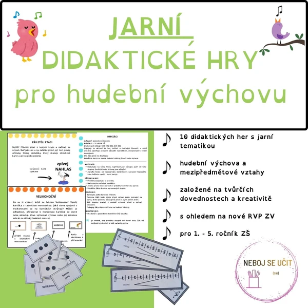 Jarní didaktické hry pro hudební výchovu 1