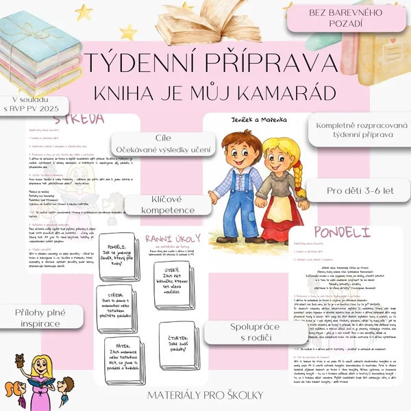 Týdenní příprava - Kniha je můj kamarád (bez barevného pozadí) 1