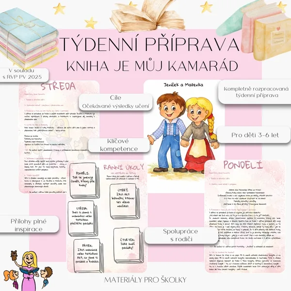 Týdenní příprava - Kniha je můj kamarád 1