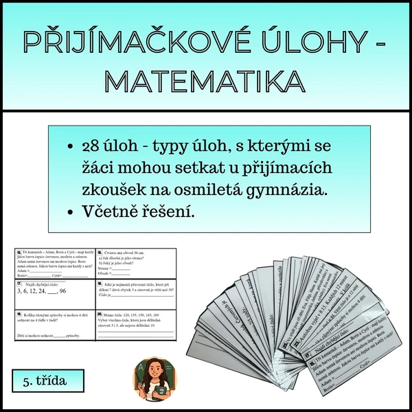 Přijímačkové úlohy - matematika 1