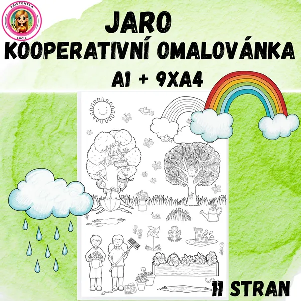 Jaro - kooperativní omalovánka 1