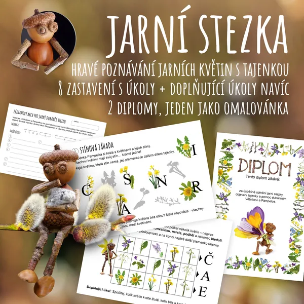 Jarní stezka s dubánky - poznej jarní květiny 1