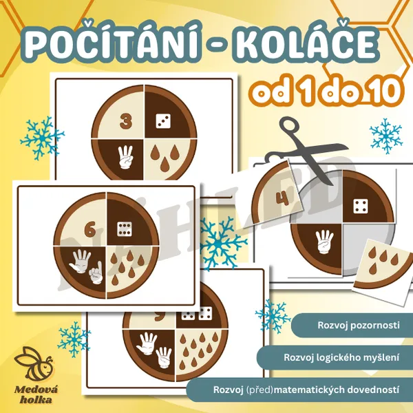 Počítání - Masopust koláče (1-10) 1