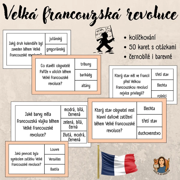 Velká francouzská revoluce - kolíčkování 1