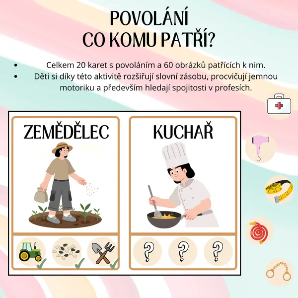 Povolání - Co komu patří? 1