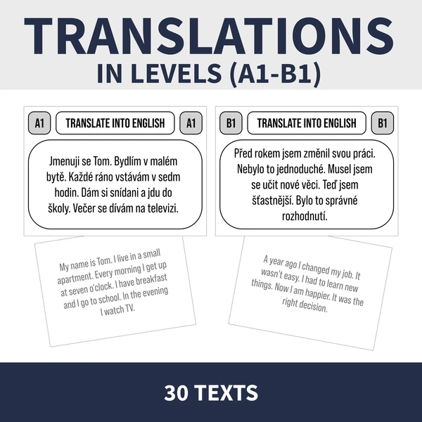 TRANSLATIONS (překlady krátkých textů) 1