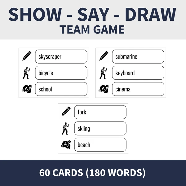 SHOW, SAY, DRAW (týmová hra) 1