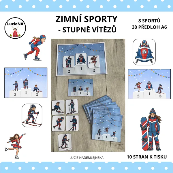 Zimní sporty - stupně vítězů 1