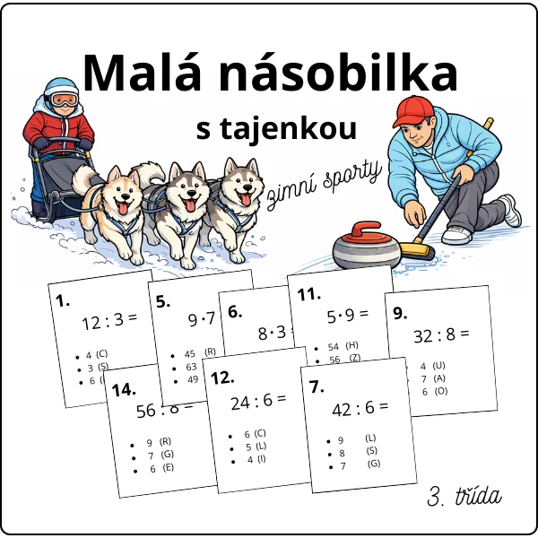 Malá násobilka s tajenkou 1