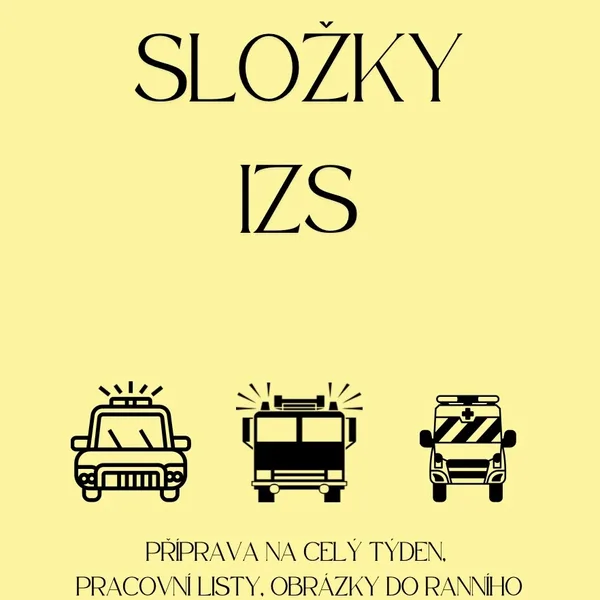 Složky IZS - týdenní příprava s materiály  1