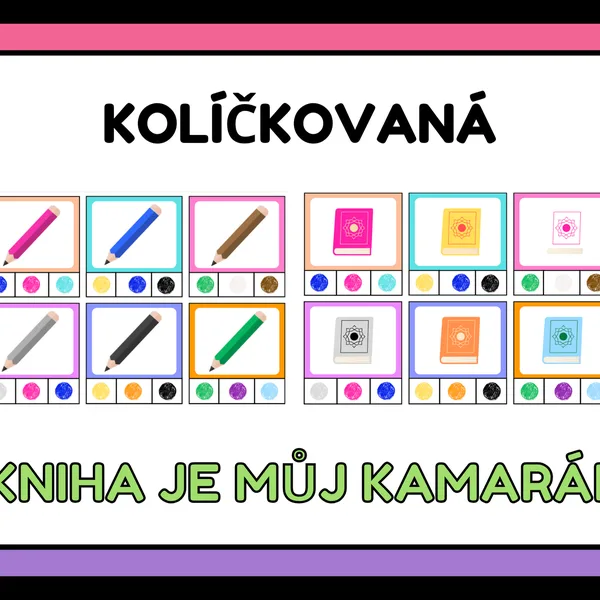 Kniha je můj kamarád - kolíčkovaná 1