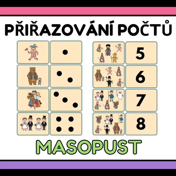 Přiřazování počtů - Masopust 1