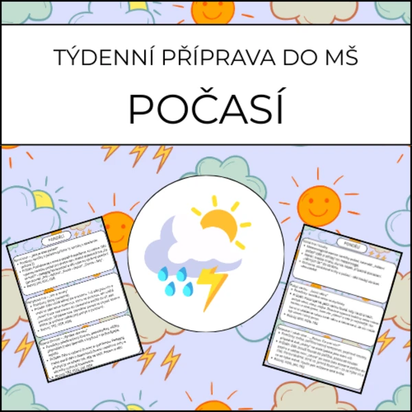 Počasí: týdenní příprava do MŠ 1