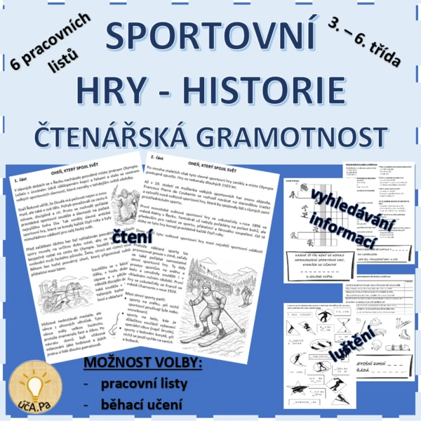 HISTORIE SPORTOVNÍCH HER - ČTENÁŘSKÁ GRAMOTNOST 1