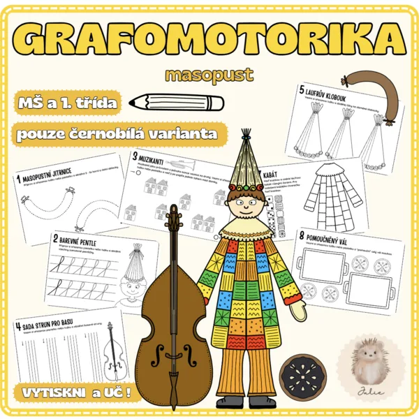 GRAFOMOTORIKA - masopust 1