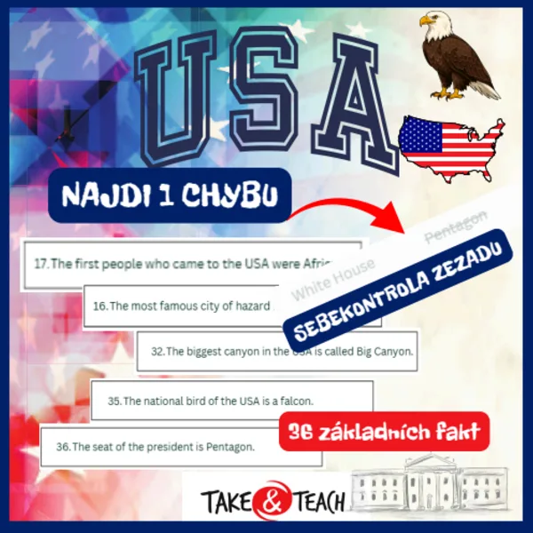 USA - REALIA - najdi chybu 1
