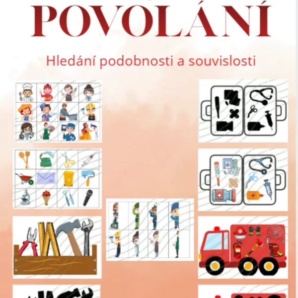Povolání - hledání podobnosti a souvislosti  1
