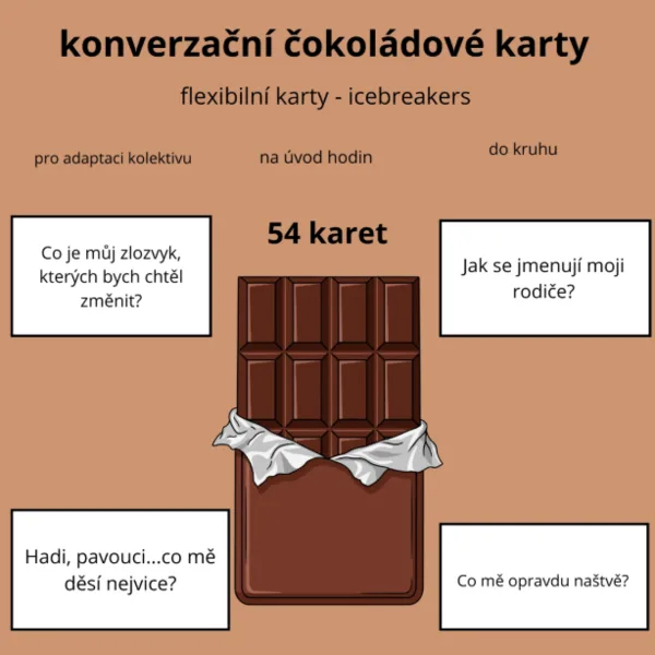 icebreakers - konverzační - adaptační karty čokoláda 1