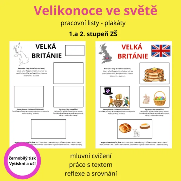 Velikonoce ve světě - pracovní listy / plakáty 1