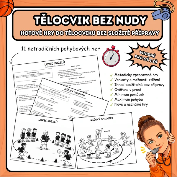 Tělocvik bez nudy – 11 okamžitě použitelných her (MŠ–ZŠ) 1