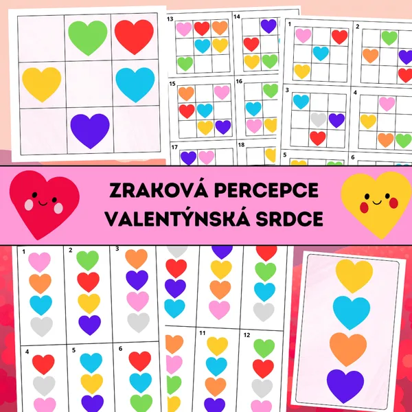 Zraková percepce: Valentýnská srdce 1