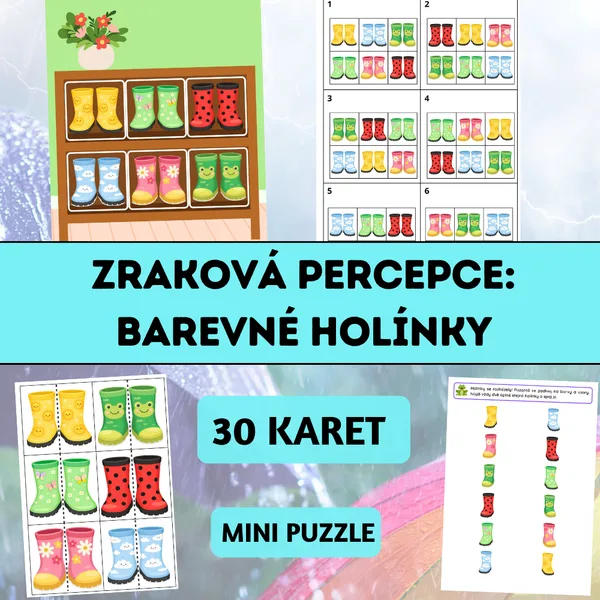Zraková percepce: Barevné holínky 1