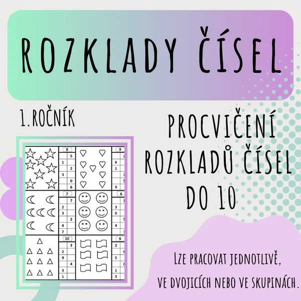 ROZKLADY ČÍSEL do 10 1