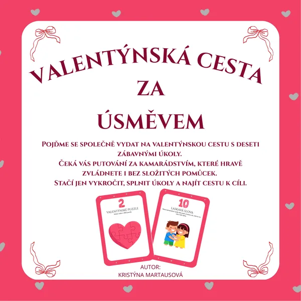 Valentýnská cesta za úsměvem - 10 zábavných úkolů 1