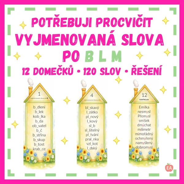 Vyjmenovaná slova po B, L, M 1