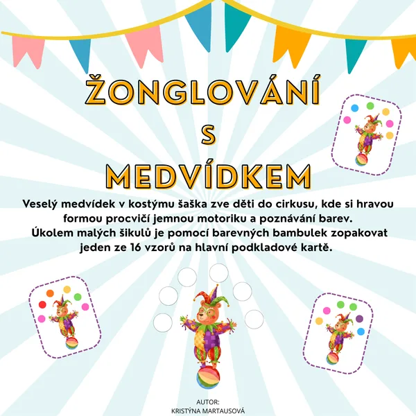 Barevné žonglování - Zábavné učení s medvídkem 1