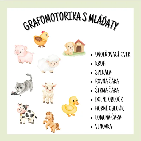 Grafomotorika s mláďaty 1