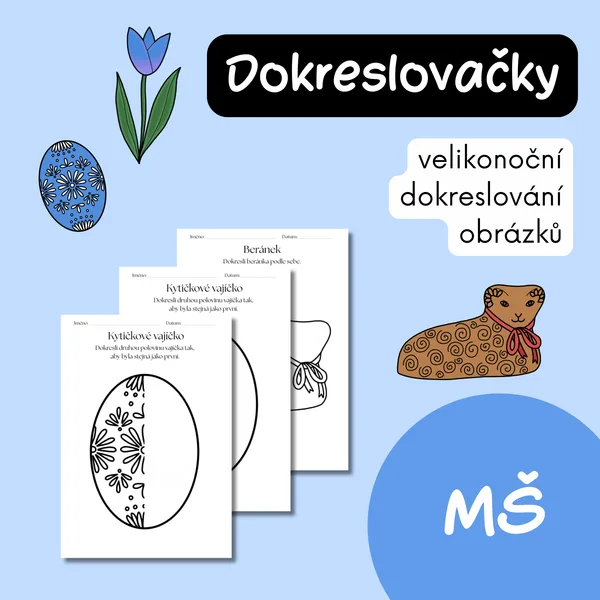 Velikonoce - Dokreslování obrázků 1