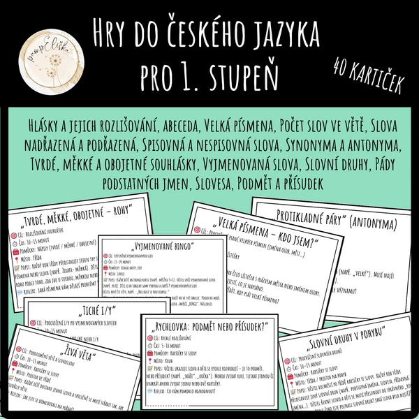 Hry do českého jazyka pro 1. stupeň 1