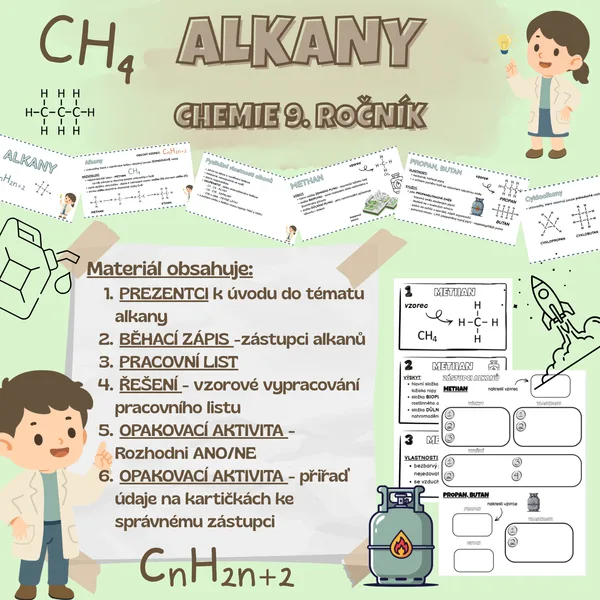 Alkany - soubor aktivit 1