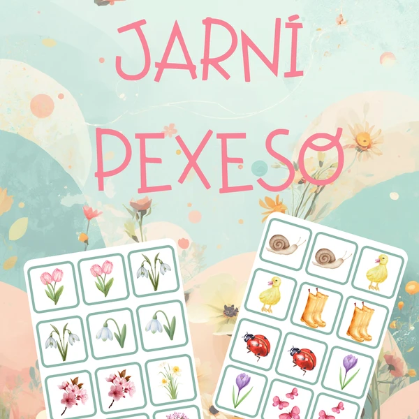 🌷 Jarní pexeso – 24 dvojic 🐝 1