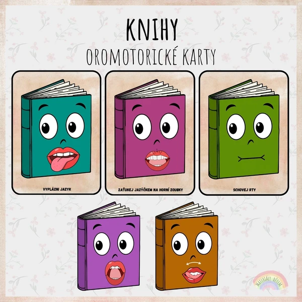 📚Knihy, oromotorické karty📚 1
