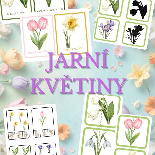 🌸🌷 JARNÍ KVĚTINY - soubor plný barev, objevování a hravého učení 🌼🌿 1