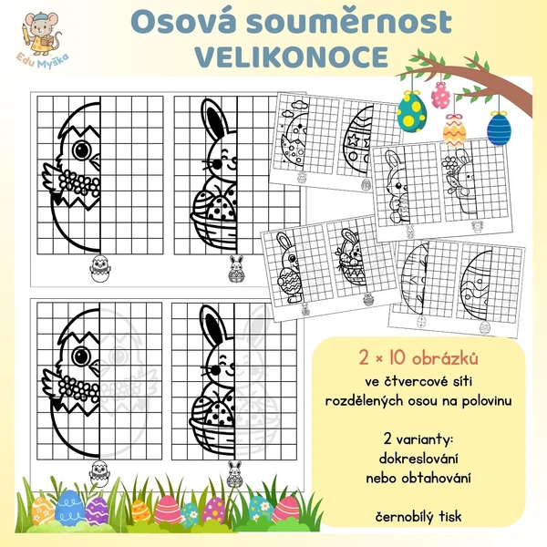Osová souměrnost VELIKONOCE 1