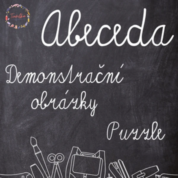 Abeceda – kartičky s obrázky, tiskacím i psacím písmem + puzzle 1