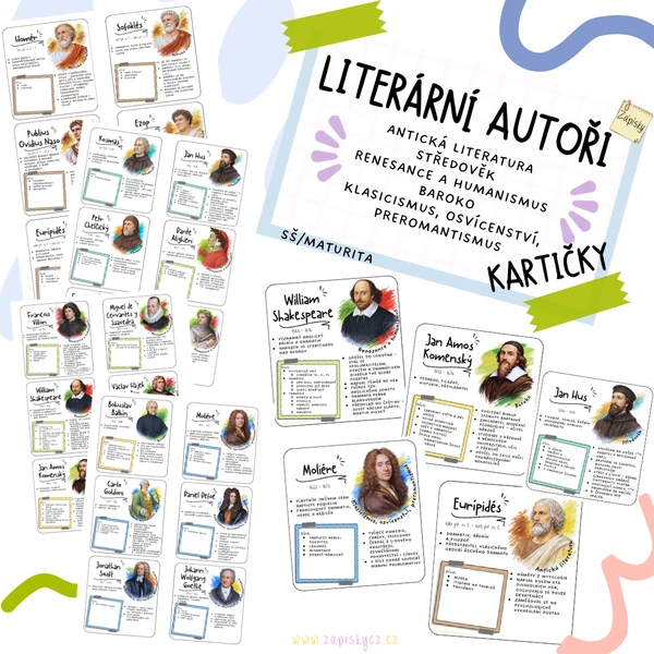 Literární autoři I. - antika až preromantismus 1