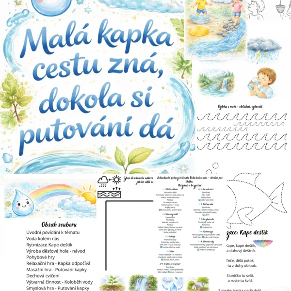 💧Malá kapka cestu zná, dokola si putování dá 1