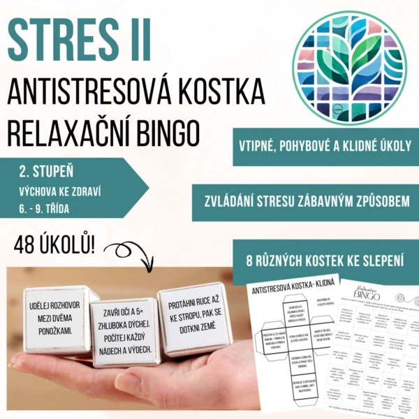 Stres II- Antistresová kostka a Relaxační BINGO 1