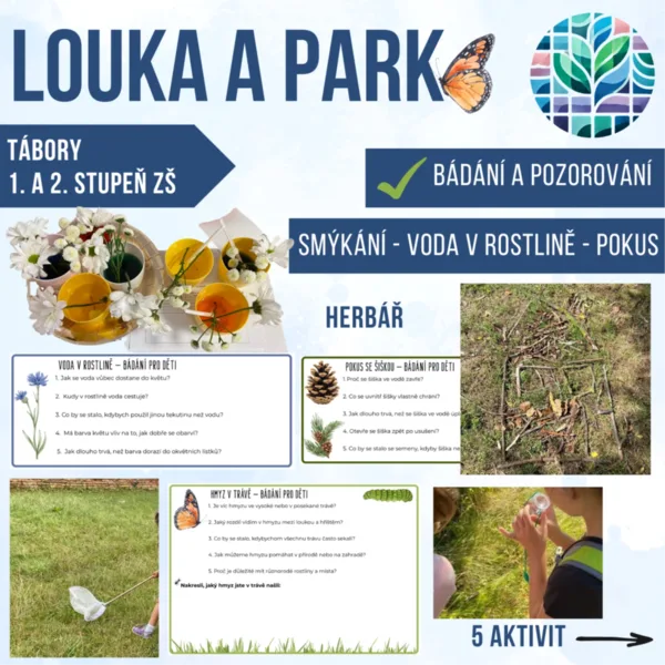 Louka a park – badatelský den v přírodě 1
