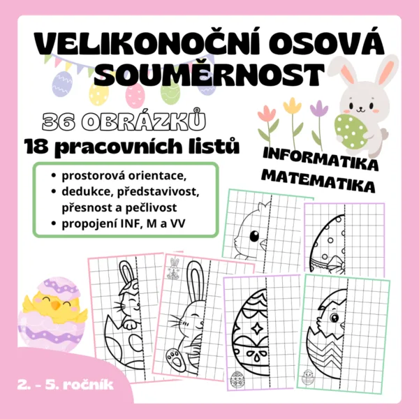 VELIKONOČNÍ osová souměrnost 1