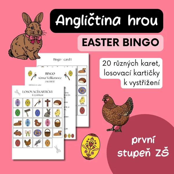 Anglické velikonoční bingo 1