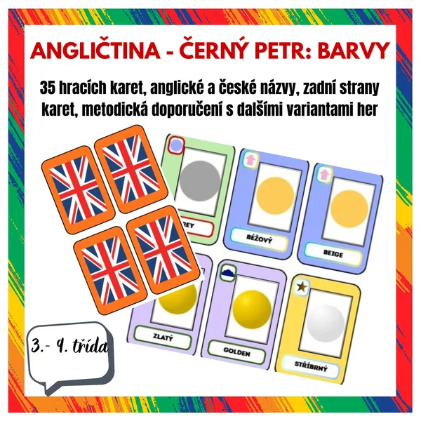 Angličtina: Černý Petr - barvy 1